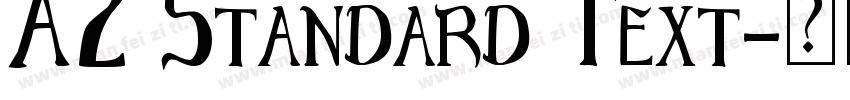 A2 Standard Text字体转换